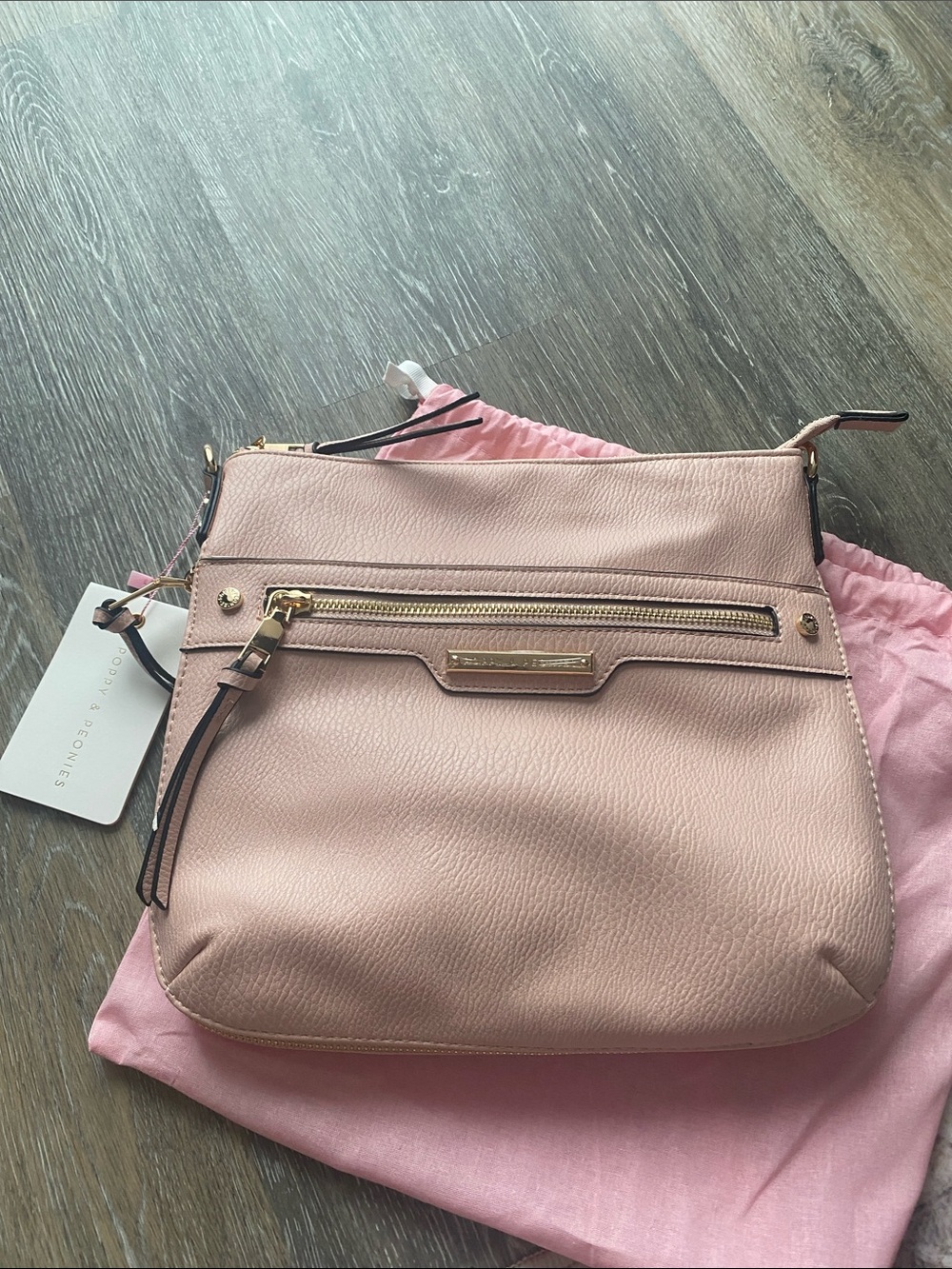 NWT Poppy &Peonies Blush Pink Crossbody Everyday bag